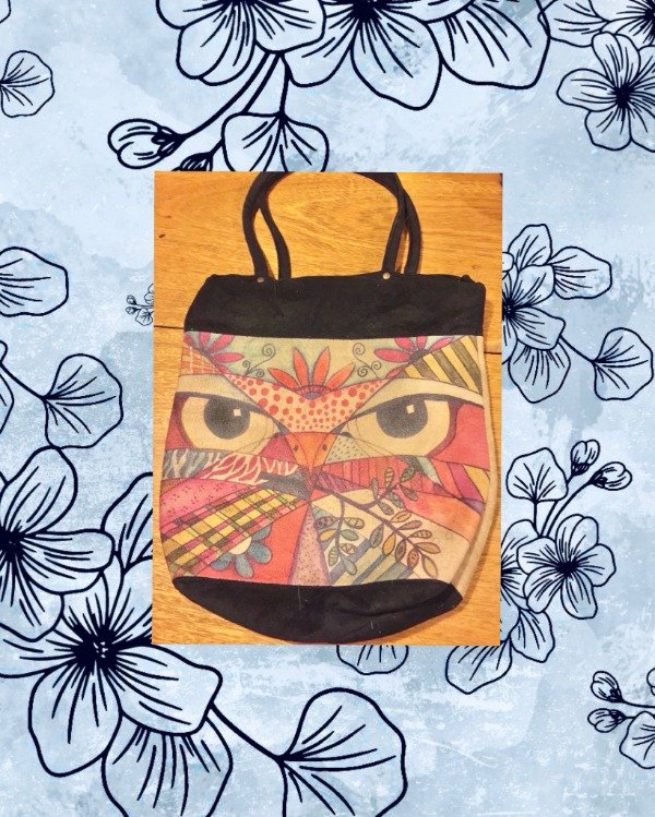 Producto - Bolso Tote de Paño grande c/dibujo Beige