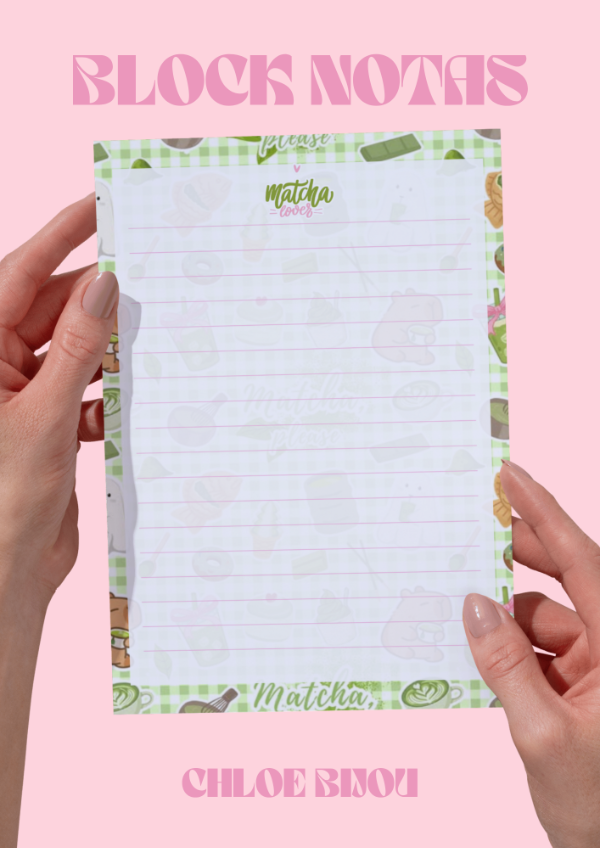 Producto - Block notas A5 Matcha - 3