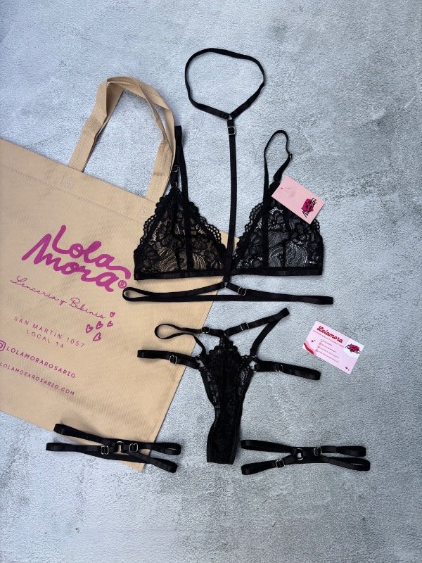Producto - SET JAZMIN NEGRO - 4