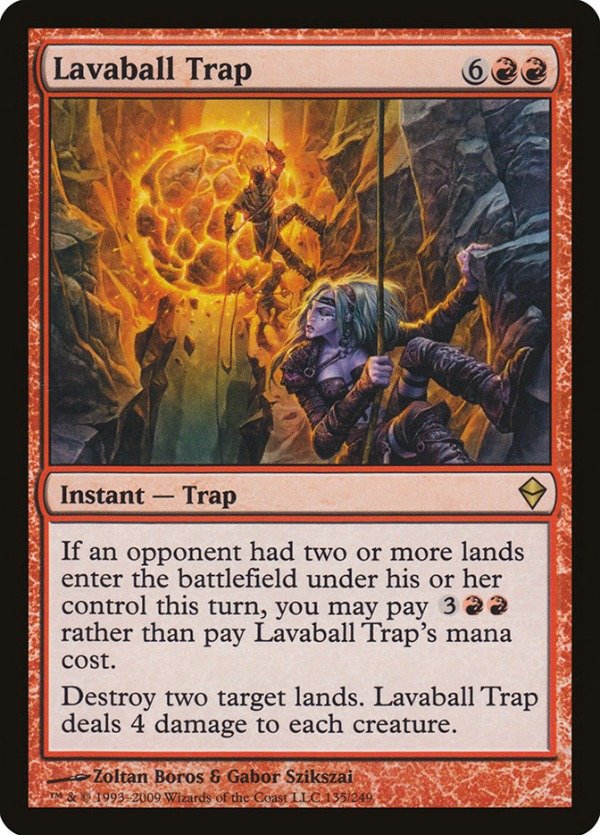 Producto - Lavaball Trap #135  Zendikar