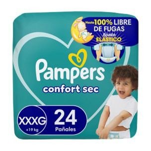 Producto - PAMPERS - CONFORT SEC - XXXG x24 +19kg