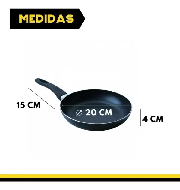 Producto - Sartén 20 Cm Antiadherente Aluminio Rowsell - 1