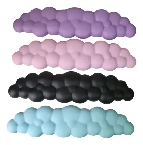 Producto - AP0146 PAD TECLADO APOYA MUÑECAS ALMOHADILLA ERGONOMICA DISEÑO NUBE