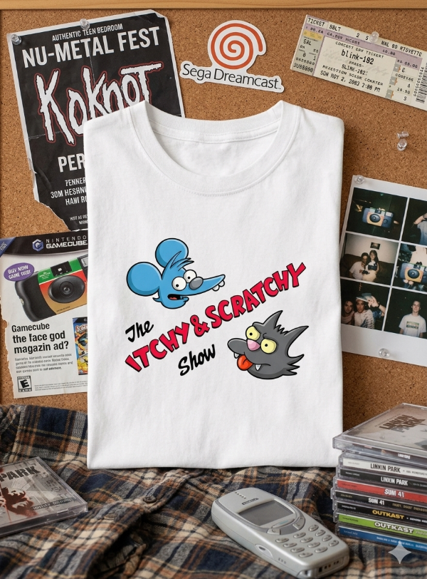 Producto - Remera Mujer Simpsons Itchy y Scratchy 2