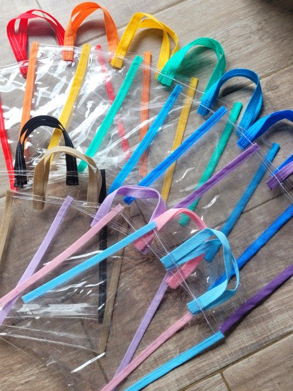 Producto - Bolsitas Golosineras Souvenier De PVC Colores a Elección de Cinta x1u