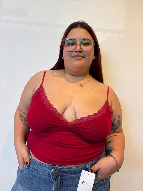 Producto - Top SWEET BASIC bordo