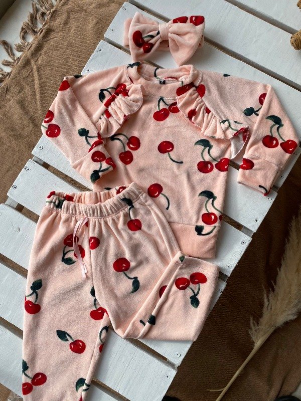Producto - Conjunto plush Floreado - COD 383