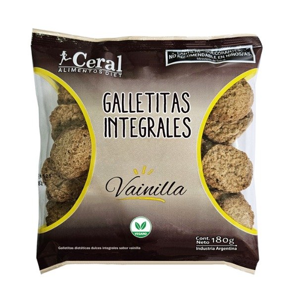 Producto - Galletitas Integrales sin azúcar sabor Vainilla Ceral