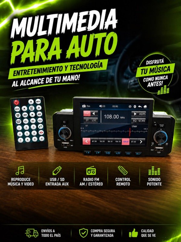 Producto - Pantalla MP5 para auto