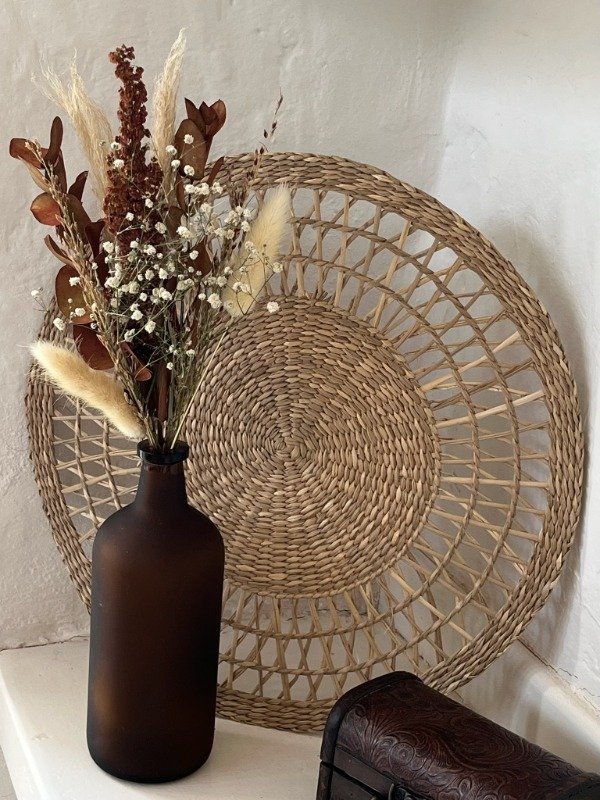 Producto - Florero Ambar + Ramo