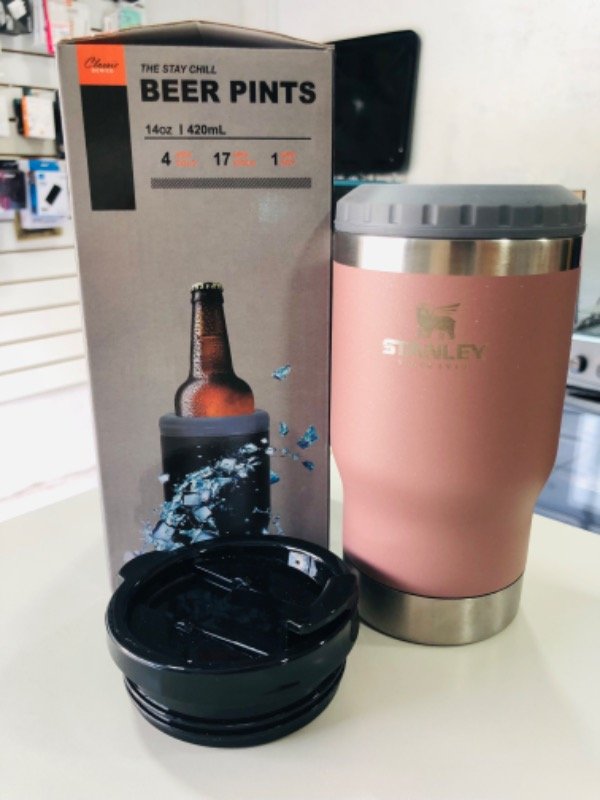 Producto - Vaso térmico y porta botella 420 ml rosa