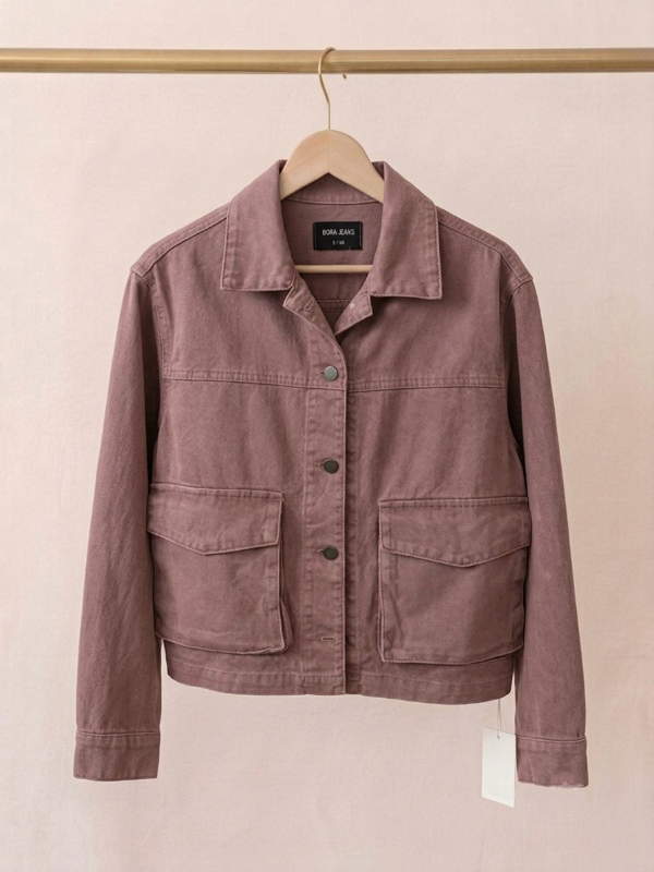 Producto - Campera gabardina rosa viejo - 1