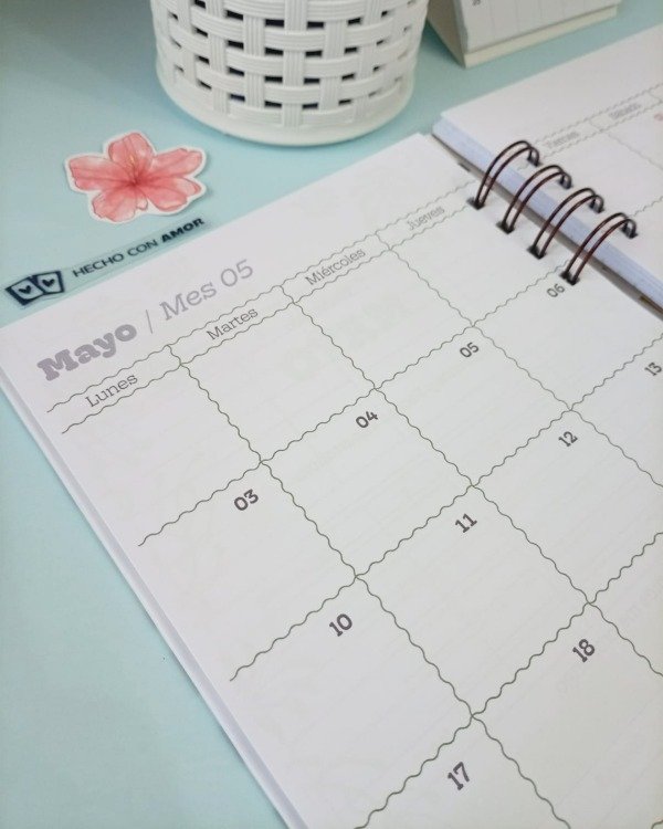 Producto - Agenda semanal Vertical con hoarios Cosmos - 7