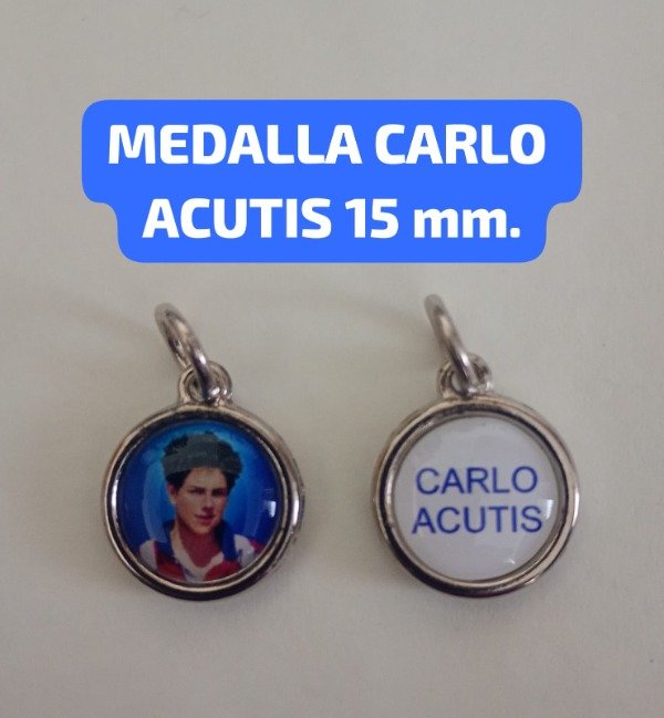 Producto - Medalla doble faz CARLO ACUTIS 15 MM