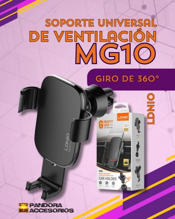 Producto - Soporte para Auto Ldnio MG10 Ventilación
