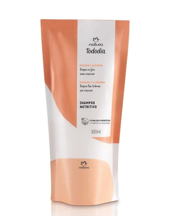 Producto - Natura TodoDia shampoo repuesto durazno y almendras 300ml