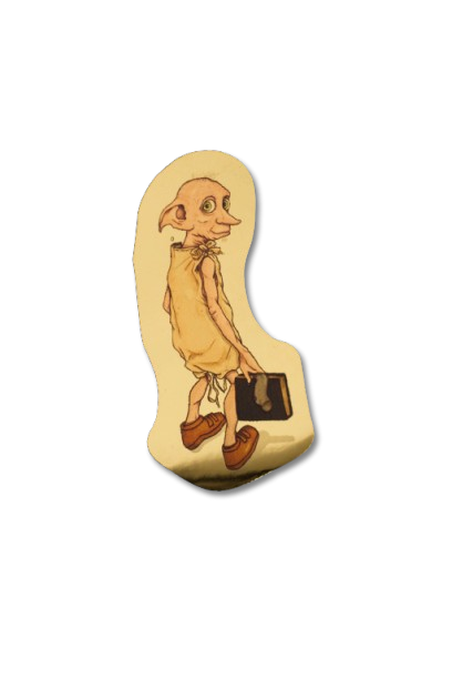 Producto - Sticker vinilo dorado "Dobby libre"