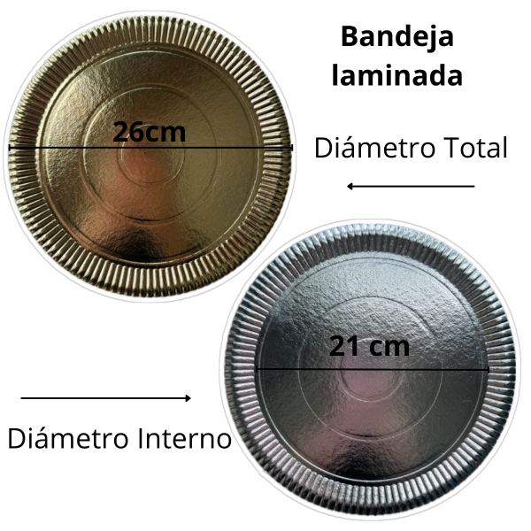 Producto - Bandeja de Cartón Laminada 26 cm