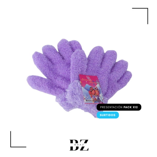 Producto - GUANTE INFANTIL VARIOS COLORES X 12 PARES 1759-5