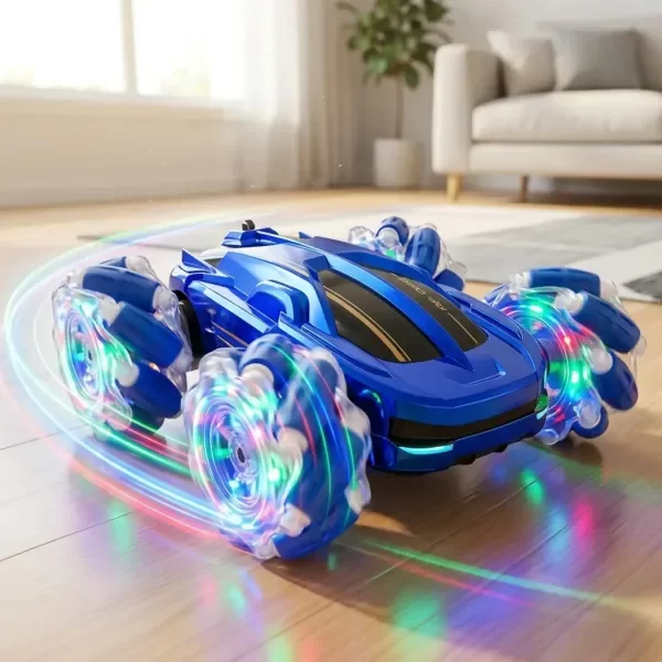 Producto - Auto a Control Remoto Todo Terreno con Pulsera Sensor Humo Luces y Sonido - 0