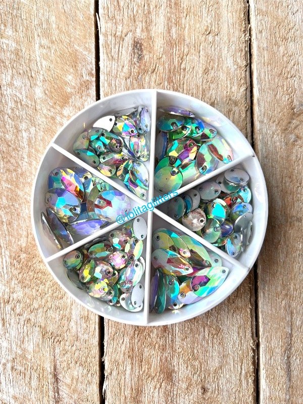 Producto - GEMAS SUELTAS X 150 UNIDADES PLATEADAS TORNASOL