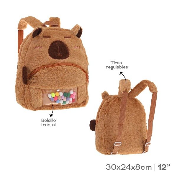 Producto - MOCHILA PELUCHE CAPIBARA TRENDY 53706