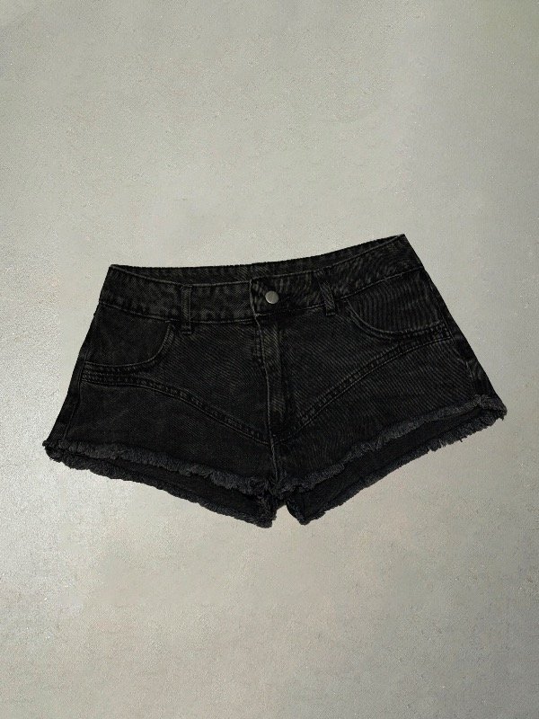 Producto - SHORT T. BAJO RECORTE NEGRO POCKET - 0