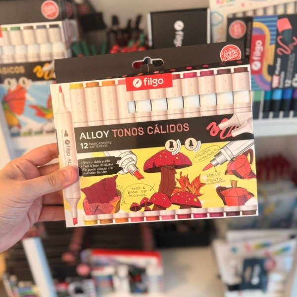 Producto - Marcadores Filgo doble punta Alloy tonos cálidos