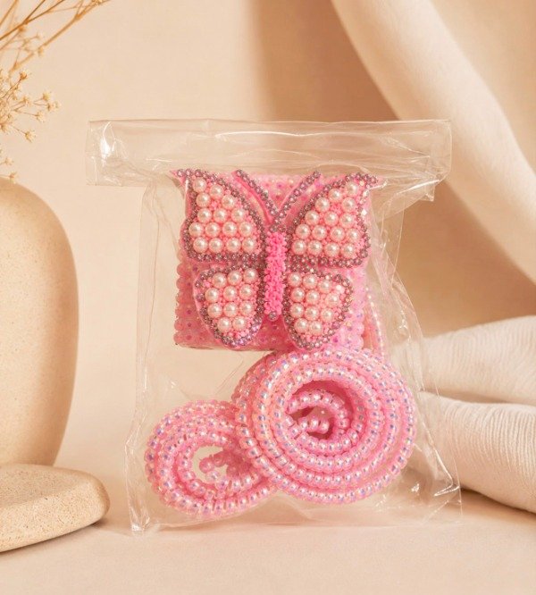 Producto - Protector de cargador mariposa perlada - 1