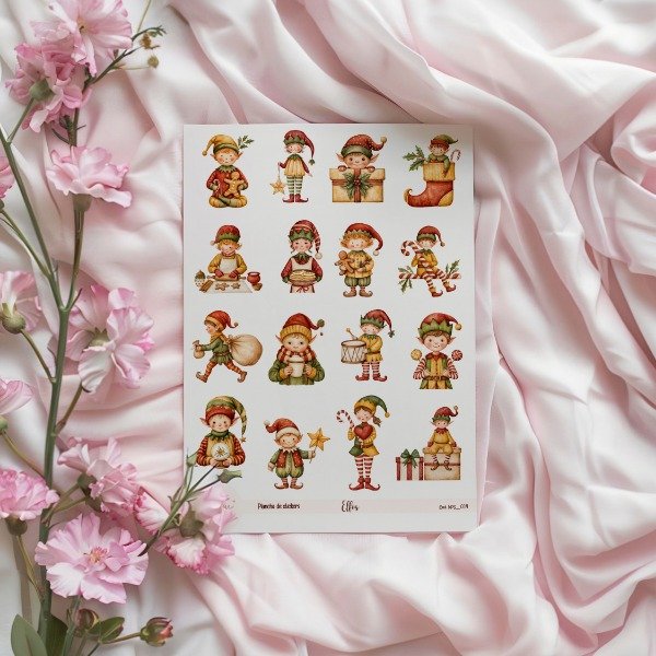 Producto - Plancha de sticker Elfos