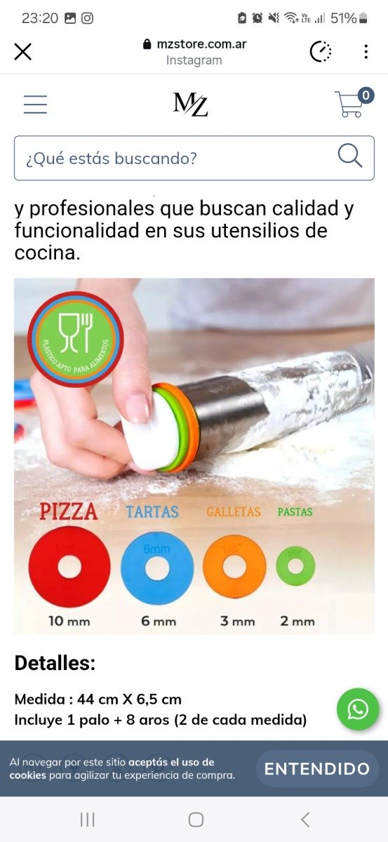 Producto - Palo rodillo de amasar con 4 niveles regulables - 4