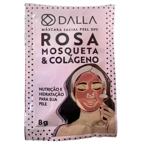 Producto - Mascarilla Facial Peel - Off de Rosa Mosqueta y Colageno - Dalla