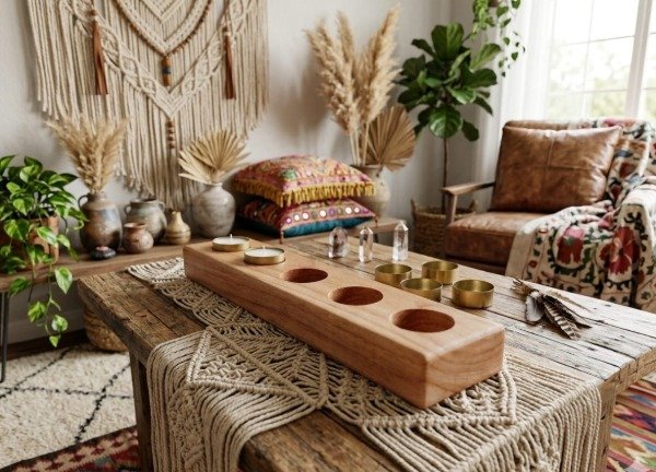 Producto - Fustas de madera para 5 velas