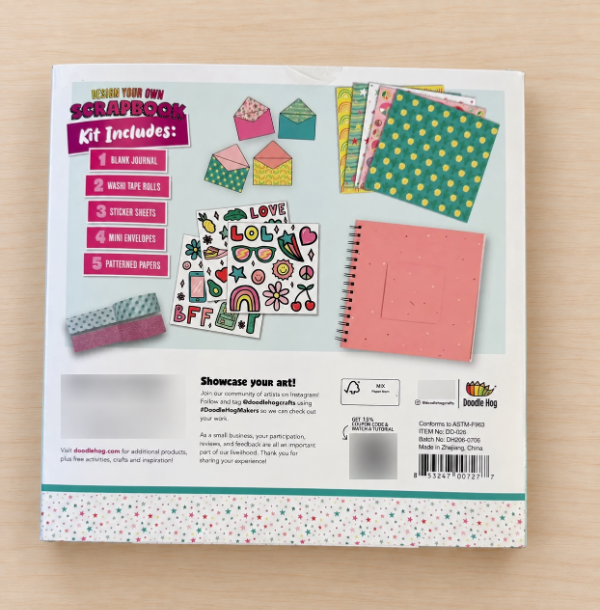 Producto - Kit SCRAPBOOK Con Stickers, Cintas, Sobres, Papeles, y Libreta. - 2