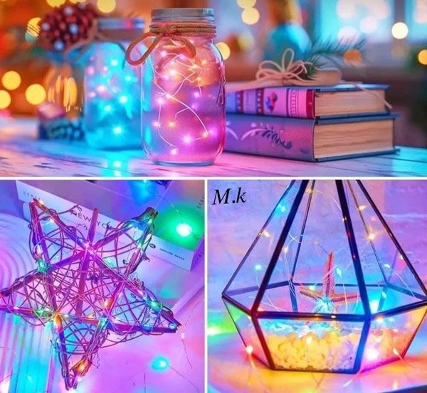 Producto - Guirnalda luz alambre led multicolor