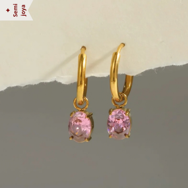 Producto - Aros Gemma Rosa - 0