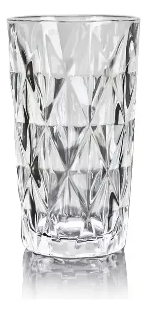 Producto - Set X6 Unidades Vaso De Vidrio Agua Jugo 12cm 450ml