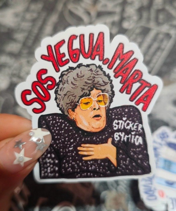 Producto - Sticker sos yegua marta
