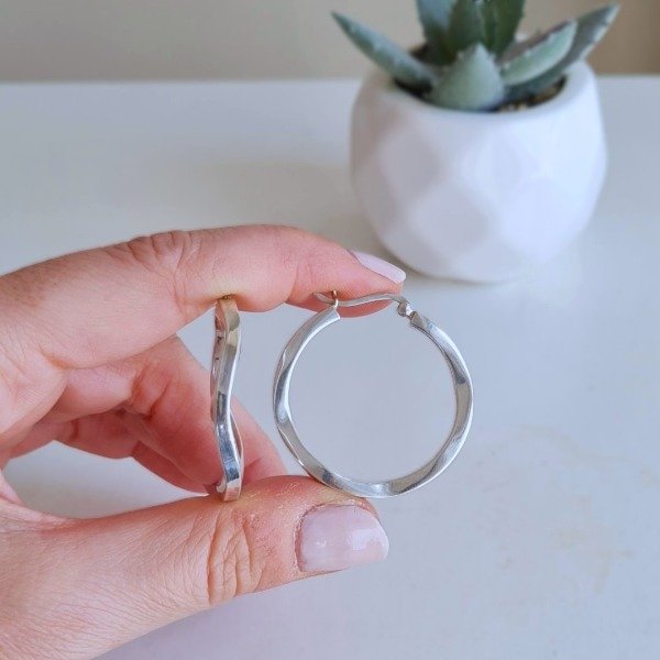 Producto - Argolla N1 torzada 35MM