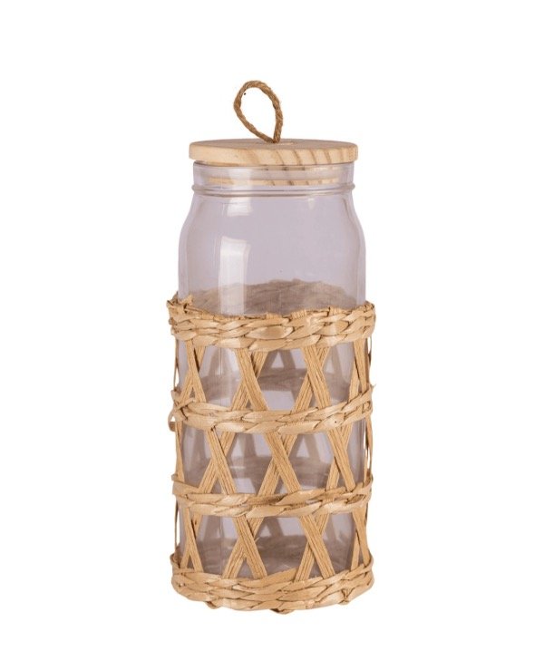 Producto - Frasco tapa madera con fibra