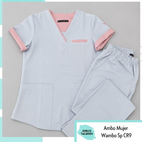 Producto - Ambo Wambo Indigo Spandex (Gris detalle Rosa) - 0