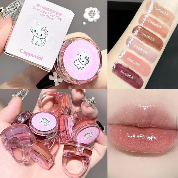 Producto - Gloss con color en anillo gatito Cappuvini