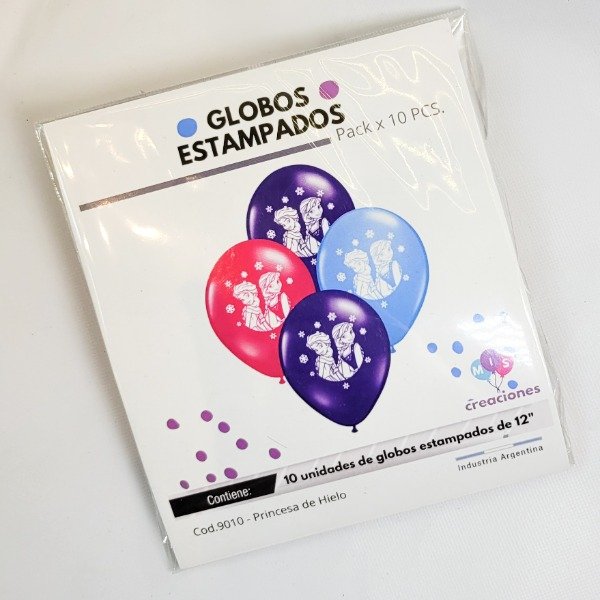 Producto - Globos estampados Frozen x10 unidades 12"