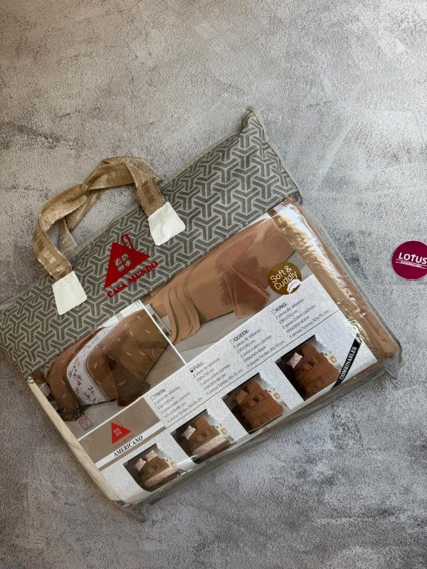Producto - Sábanas set 2 en 1 Marrón