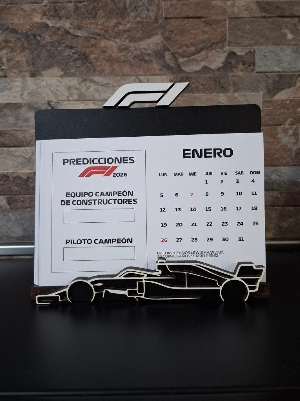 Producto - Calendario con base blanco