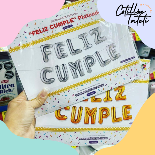Producto - FELIZ CUMPLE SIMIL GLOBO