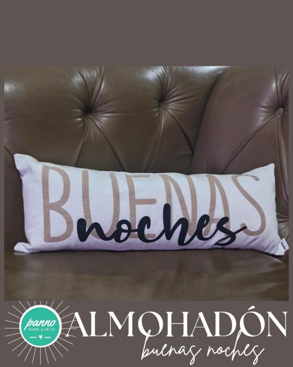 Producto - Almohadón de 50 x 20 cm. Buenas noches.