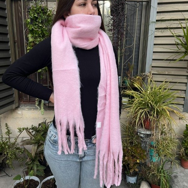 Producto - Bufandon nube rosa bebe
