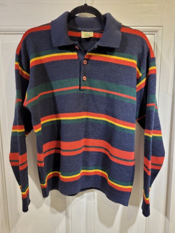Producto - Sweater LACOSTE rayado Talle M - PRECIO: 43X