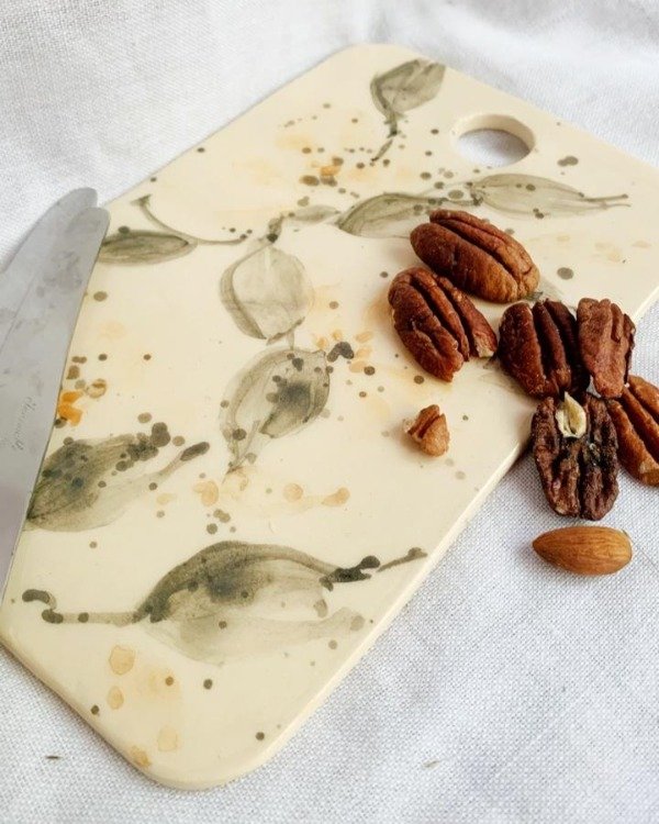 Producto - Tablita con  flores amarillas